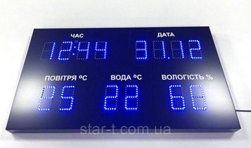 Метеостанція для басейну (підвищеної яскравості) 900х500 мм 07529 фото
