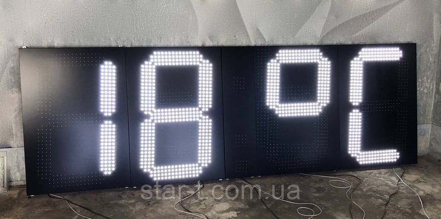 Фасадний великий годинник 3600х1200мм 07772 фото
