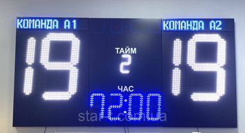 Спортивне табло для футболу 3000х1500 07773 фото