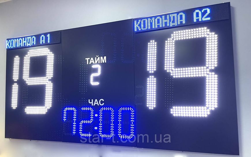 Спортивне табло для футболу 3000х1500 07773 фото