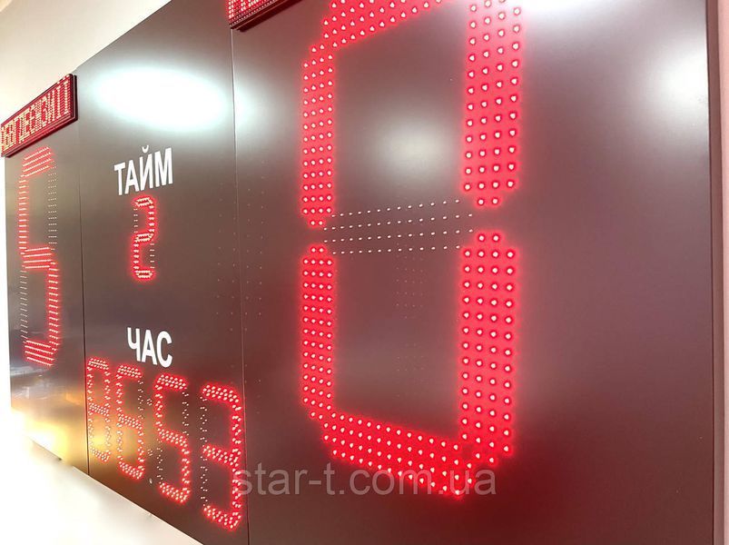 Спортивное табло 3000х1500 мм для футбола с названием команд 07643 фото