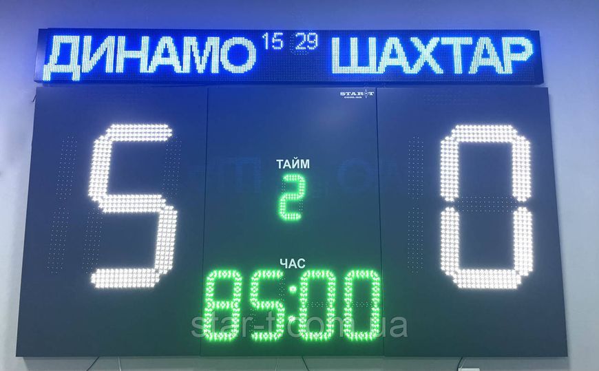 Табло для футболу 3000х1820мм з біжучим рядком 07672 фото