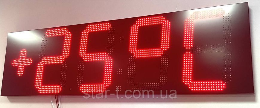 Годинник-термометр-календар 2100х600 мм 07793 фото