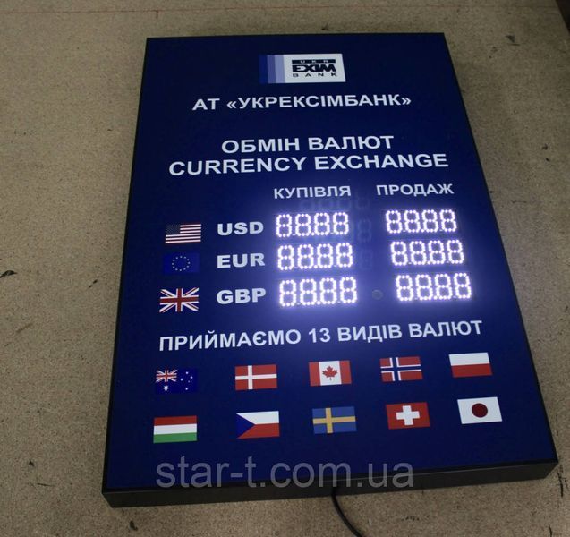 Светодиодное табло "обмен валют" 07741 фото
