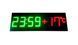 Світлодіодний годинник з термометром вуличний 900х300 мм (LED табло часу та температури, матове) 07843 фото 2